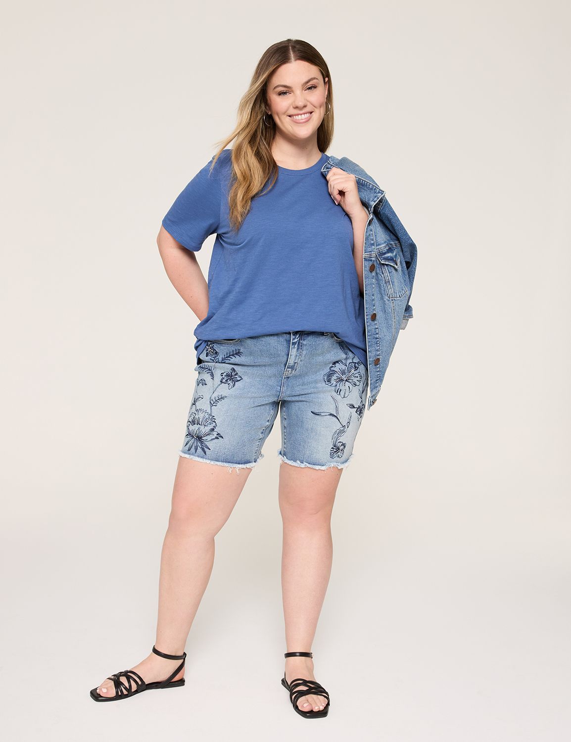 Casual Perfect Sleeve Crew Neck Tee Product Image 3