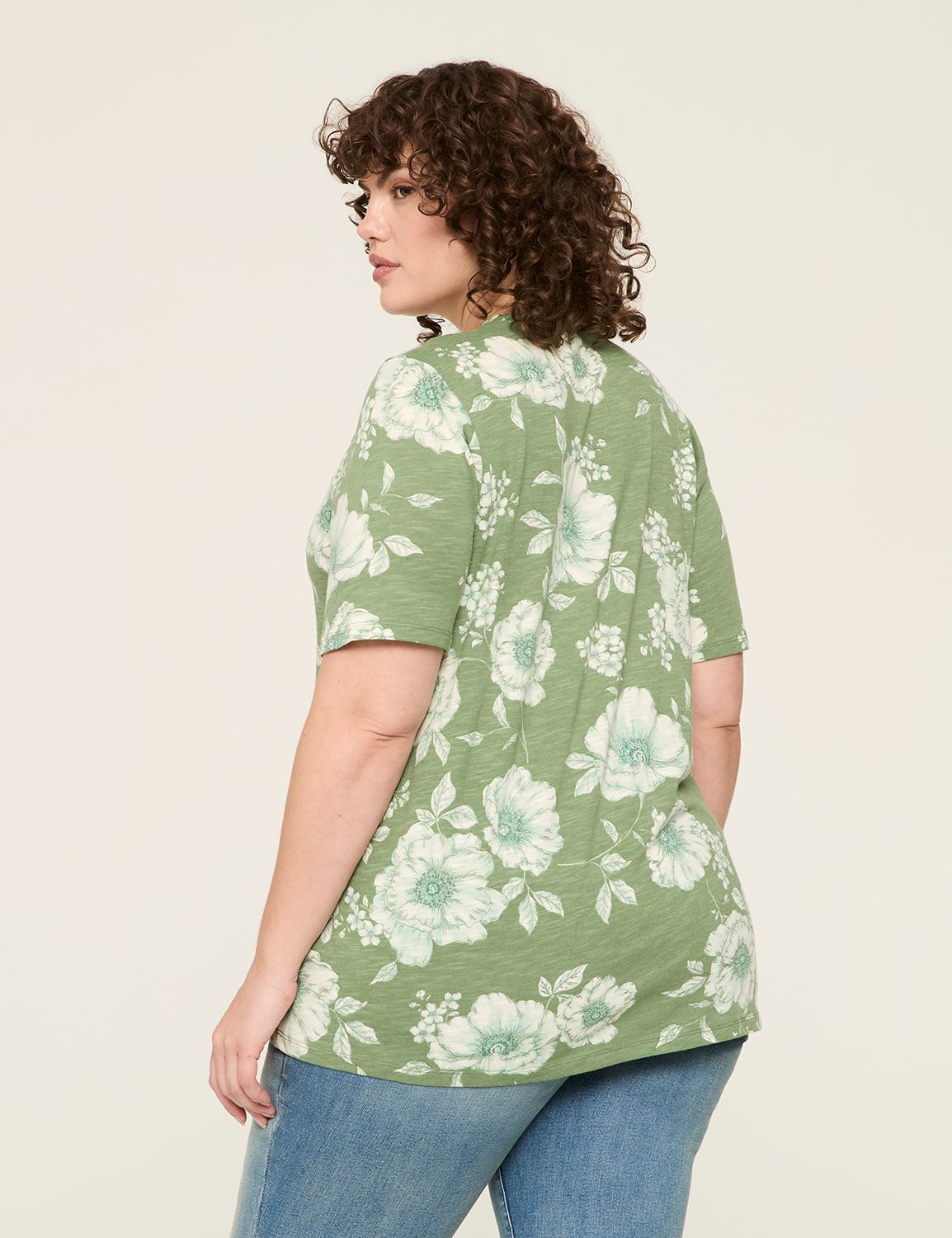Casual Perfect Sleeve Crew Neck Tee Product Image 2