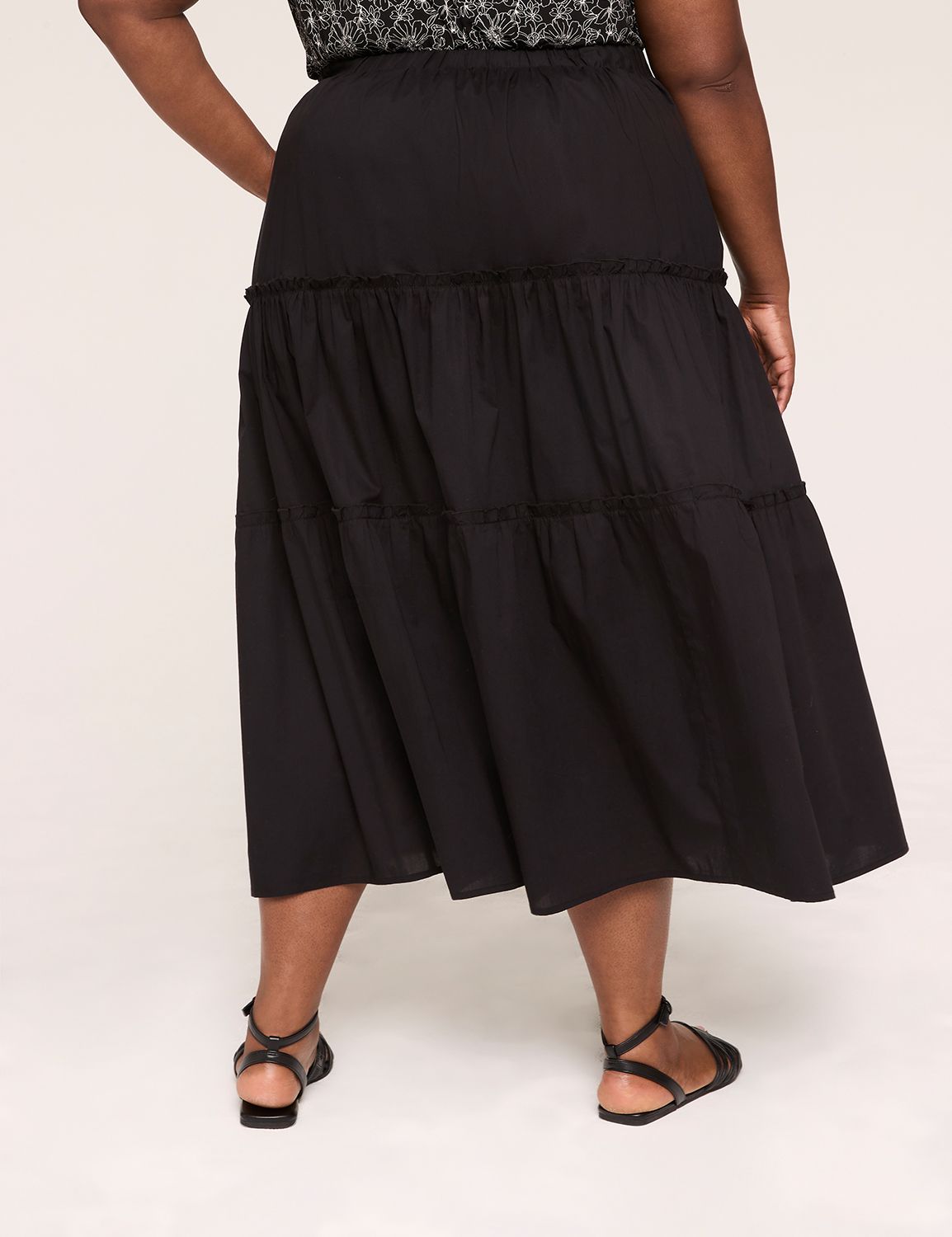 【BAON】Koudei flared banding long skirt Amazon.com: BONVEN Womens Boho Flowy Ruffle Maxi Skirt