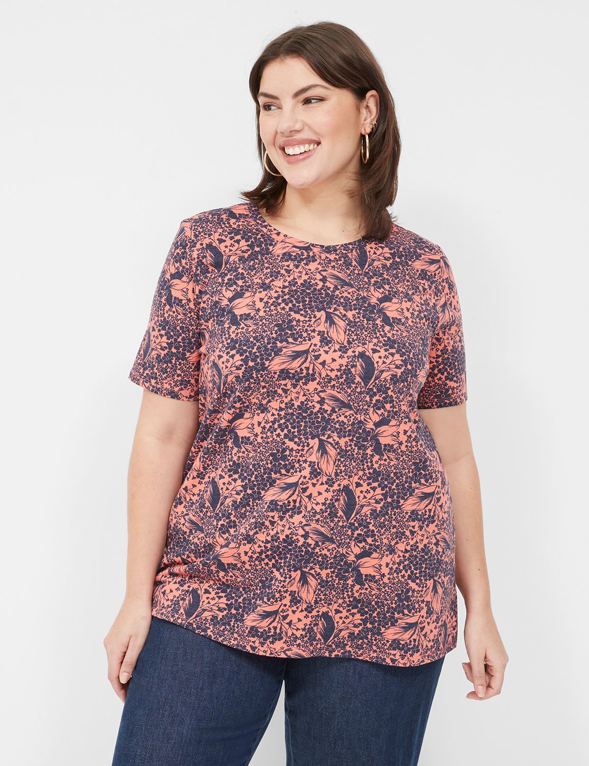 Perfect Sleeve - Plus Size Short Sleeve Tee Shirts | Lane Bryant