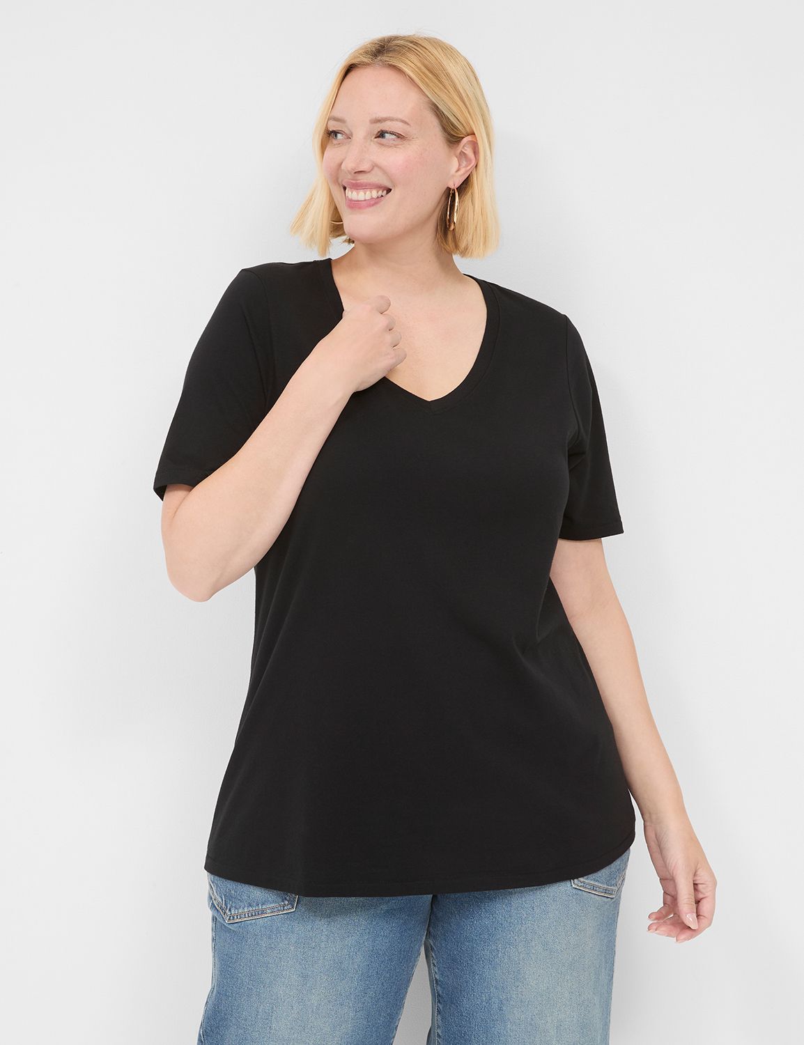 Perfect Sleeve V-Neck Tee