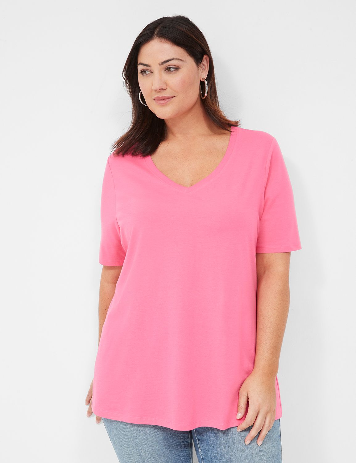 Pink Plus-Size Casual & Dressy Blouses