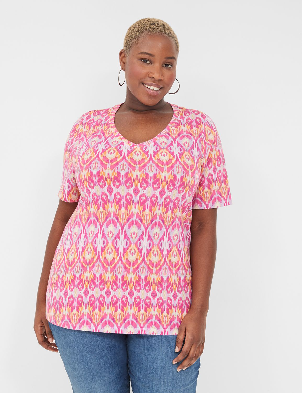 Perfect Sleeve - Plus Size Short Sleeve Tee Shirts | Lane Bryant