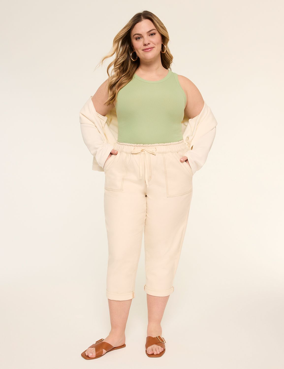 Sleeveless High Neck 3x2 Rib Tank S Product Image 3