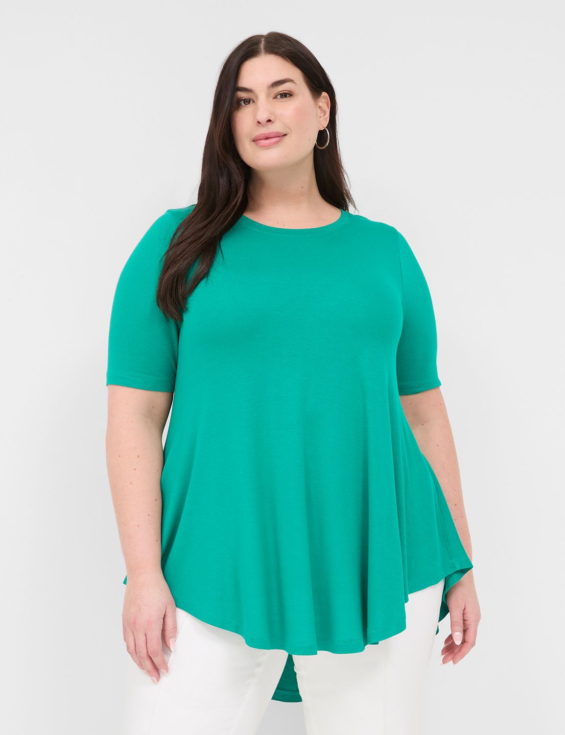 WV Perfect Sleeve Crew Neck Max Swi | LaneBryant