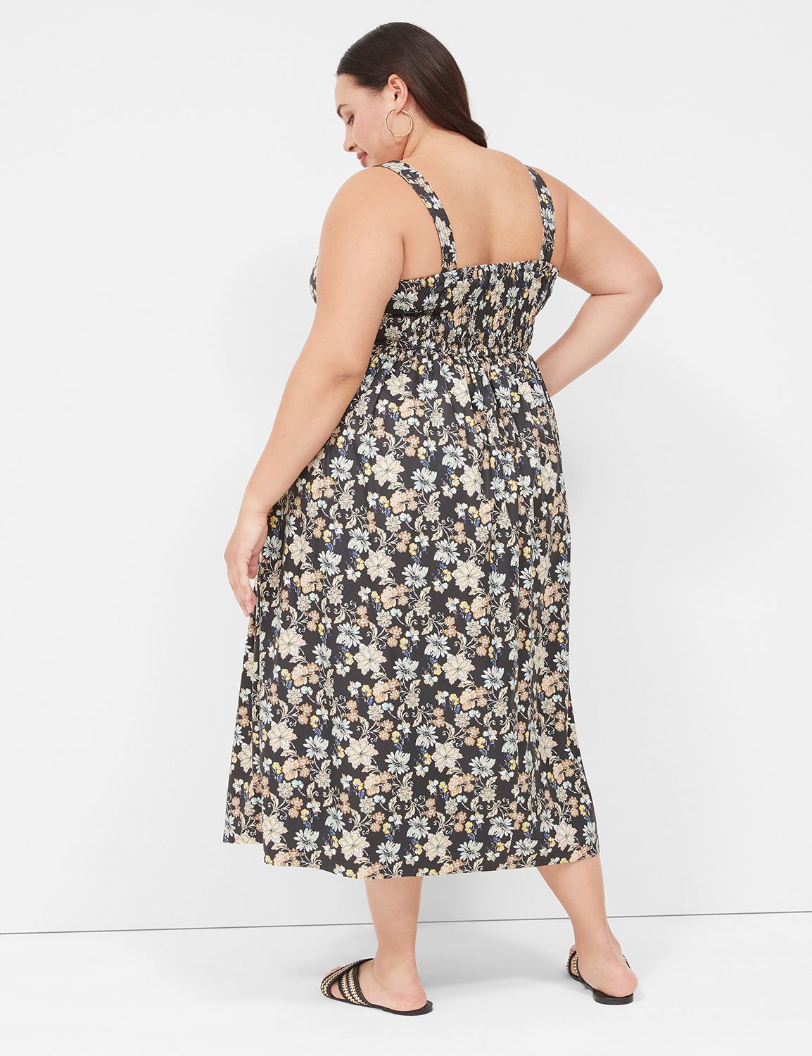 Bare Princess Seam Bodice Pleated S | LaneBryant