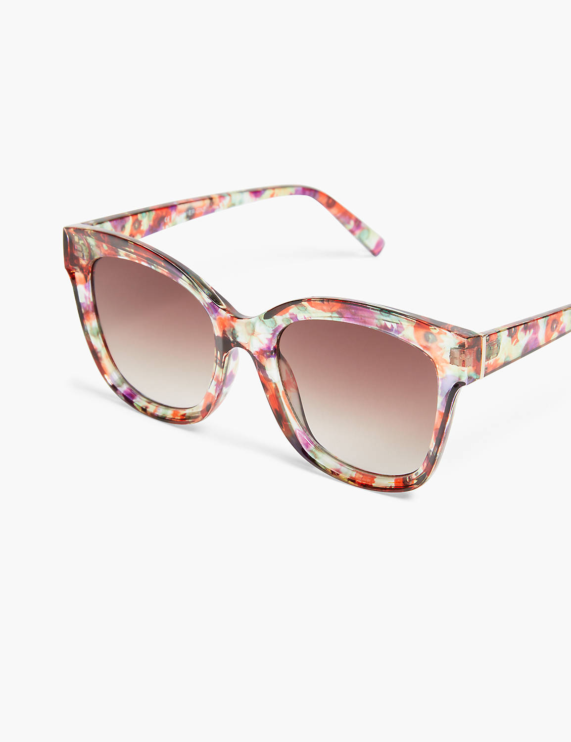 Red Floral Cat Eye Sunglasses Product Image 1