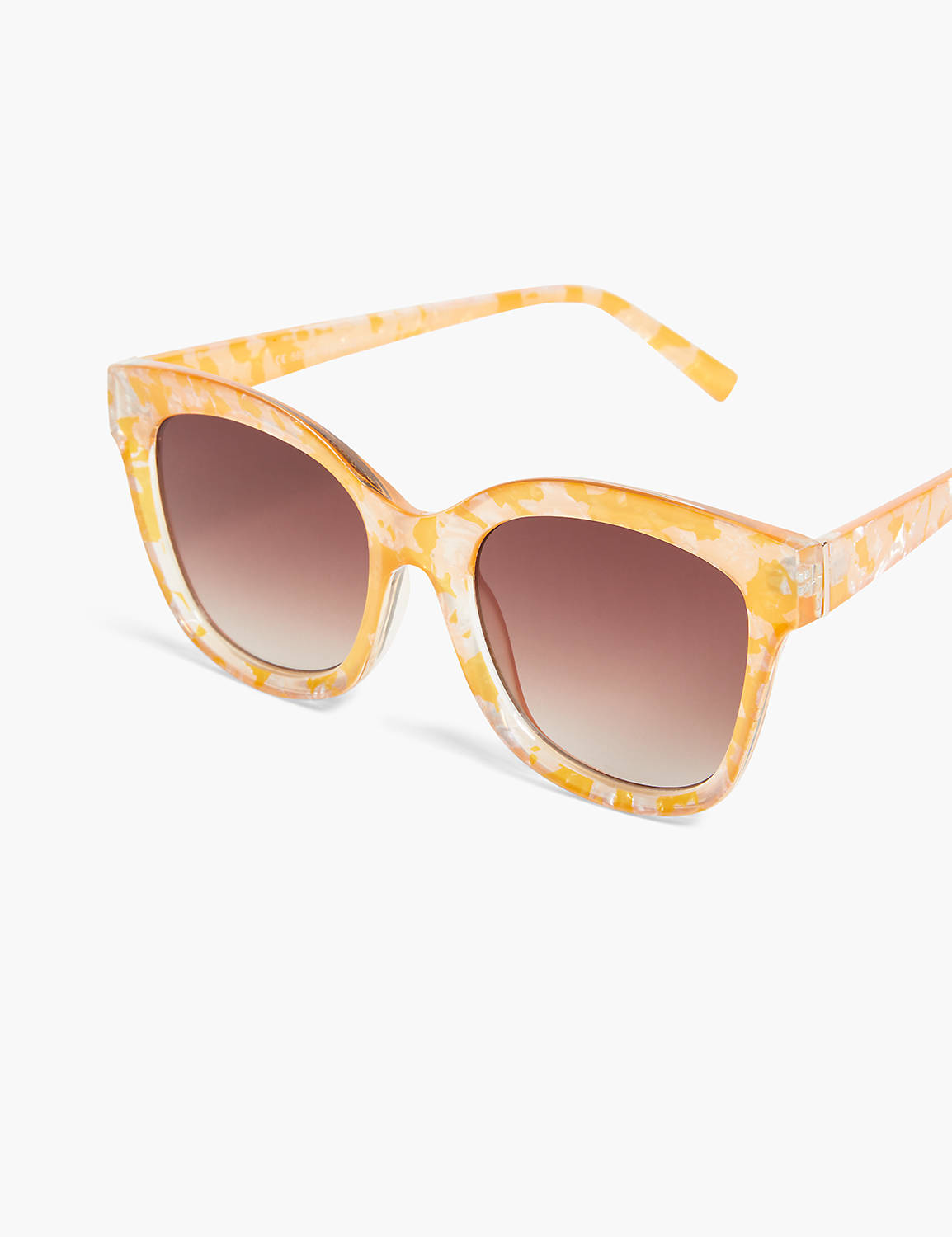 Pearlized Orange Cat Eye Sunglasses Product Image 1