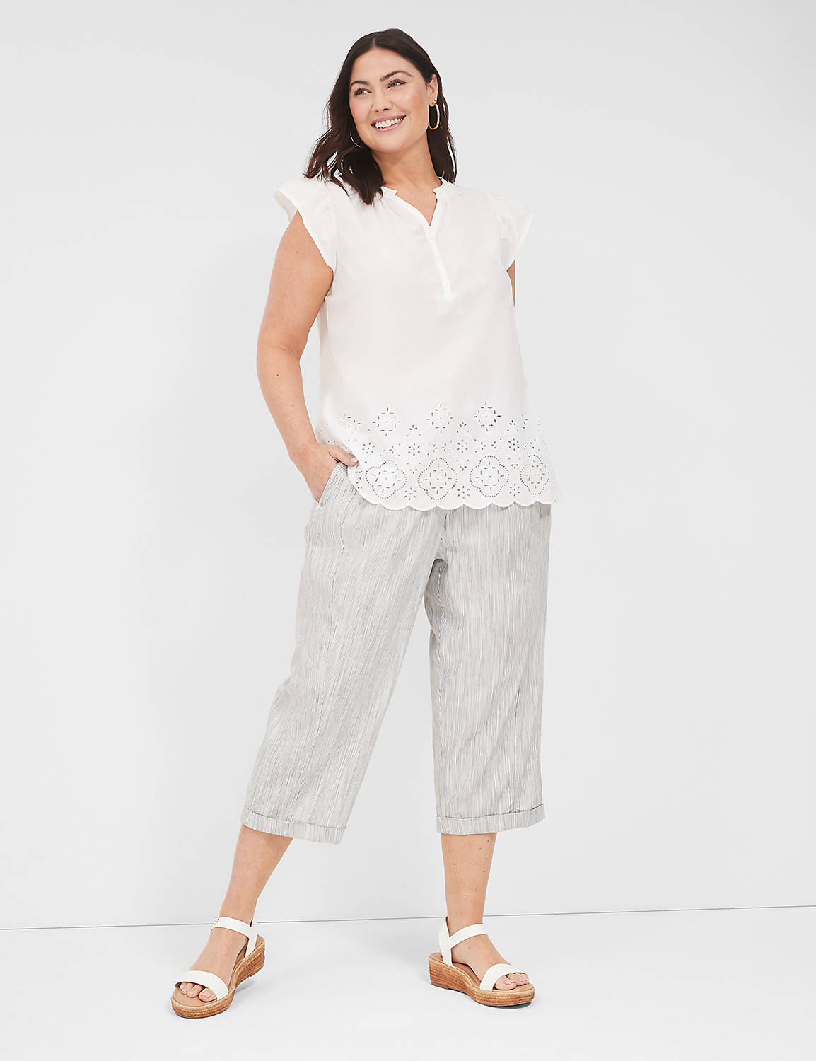 Casual Pullon Cargo Crop - LINEN ST Product Image 3