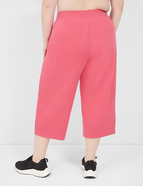 LIVI French Terry Cropped Relaxed Straight Pant