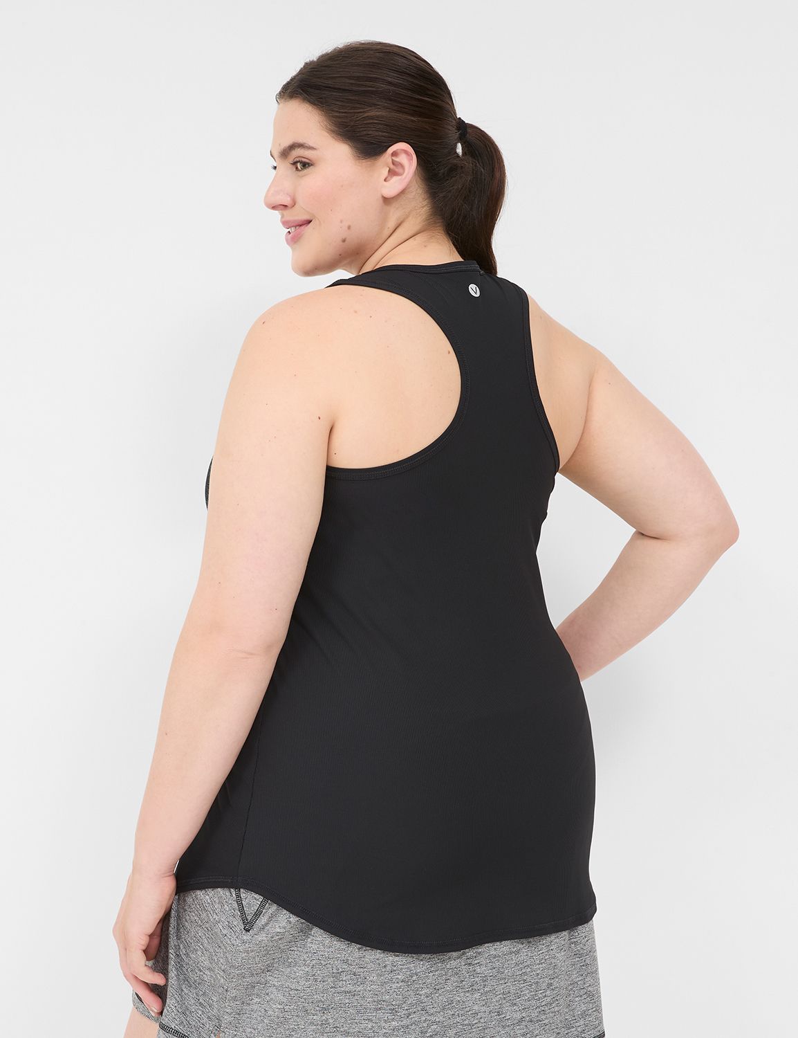 BEYOND THE BUMP Womens Heather Sleeveless Scoop Neck Active Wear Tank Top