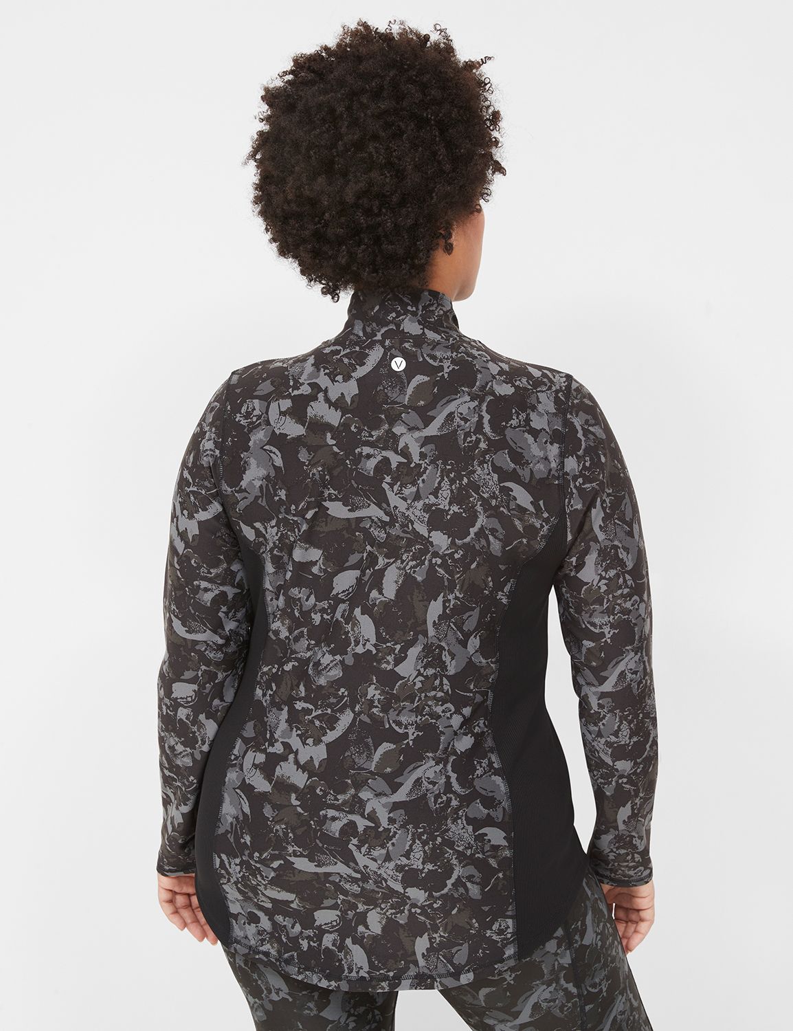 Long Sleeve Zip Front Wicking w/ Ri Product Image 2