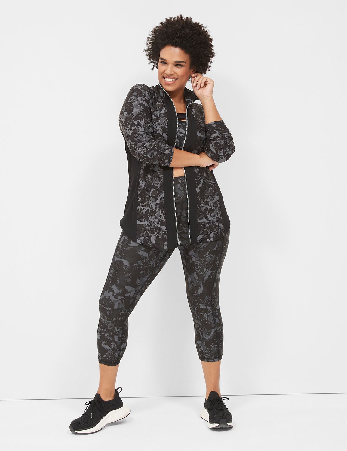 Long Sleeve Zip Front Wicking w/ Ri Product Image 3