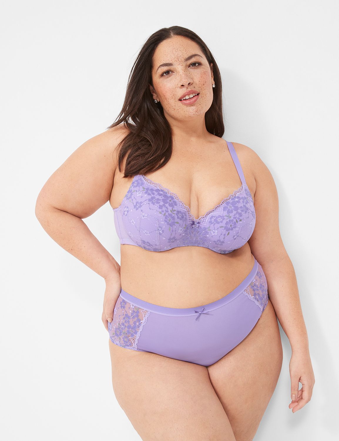 Stretch Lace Full Brief Romantic La Product Image 1