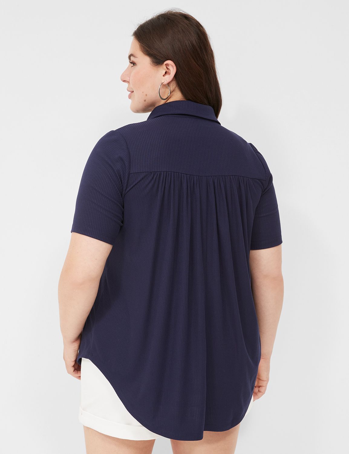 WV Elbow Sleeve Split Neck Swing Po Product Image 2