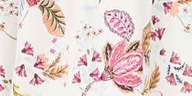 Satin Flutter-Sleeve Ruffle V-Neck Midi Dress