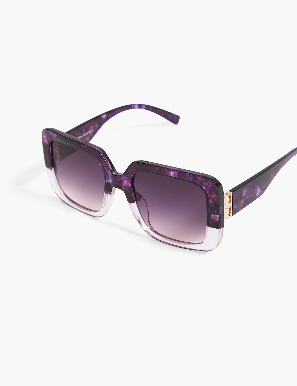 Purple Oversized Square Sunglasses