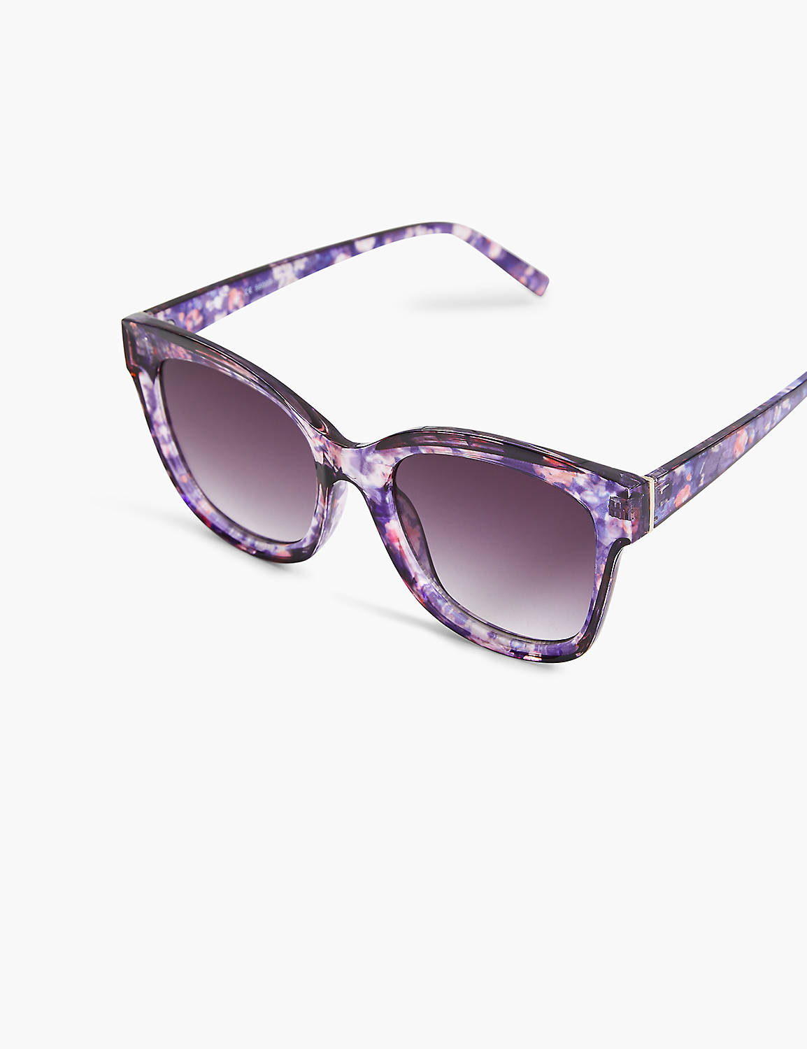 Purple Floral Cat Eye Sunglasses Product Image 1