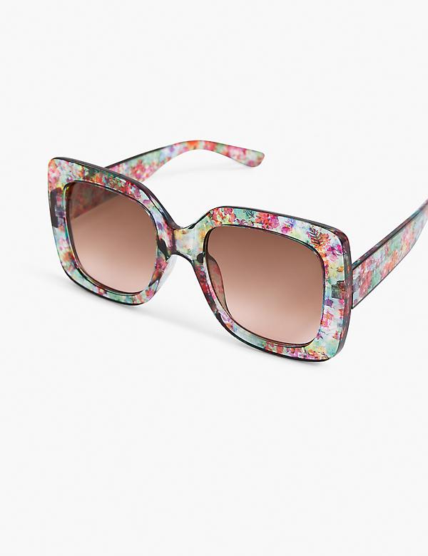 Floral Square Sunglasses