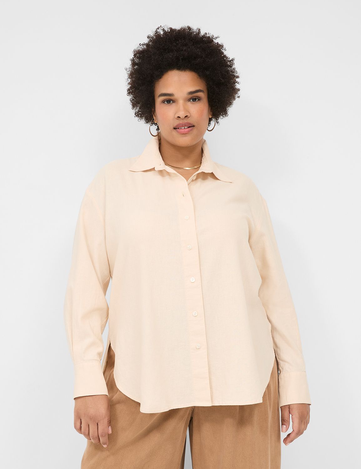 Lane purchases Bryant linen blend swing top, 18/20