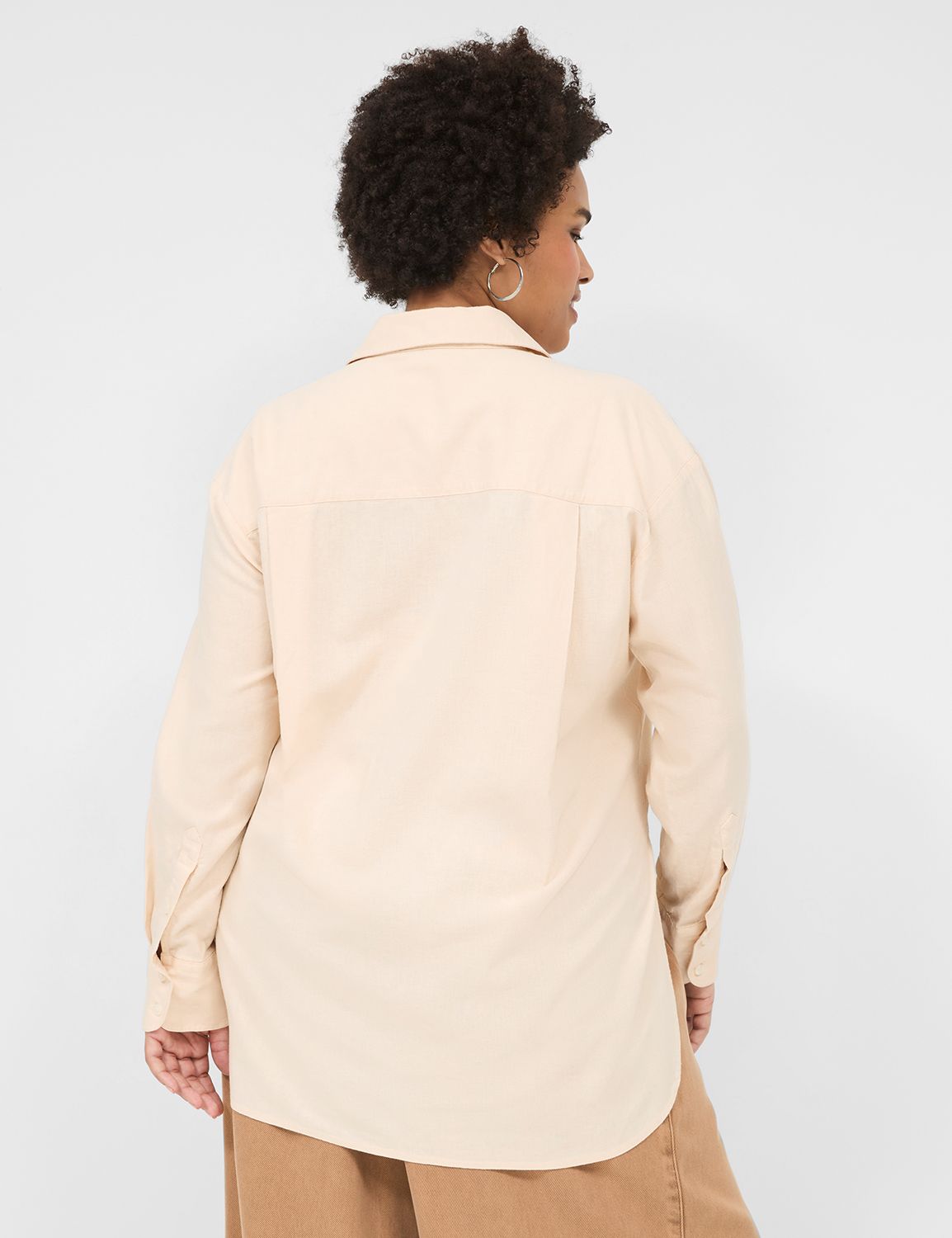 Crossroads Blouse - Linen Button Down Shirt