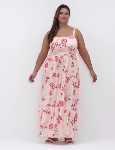 Larkin Tiered Striped Maxi Dress main image 0