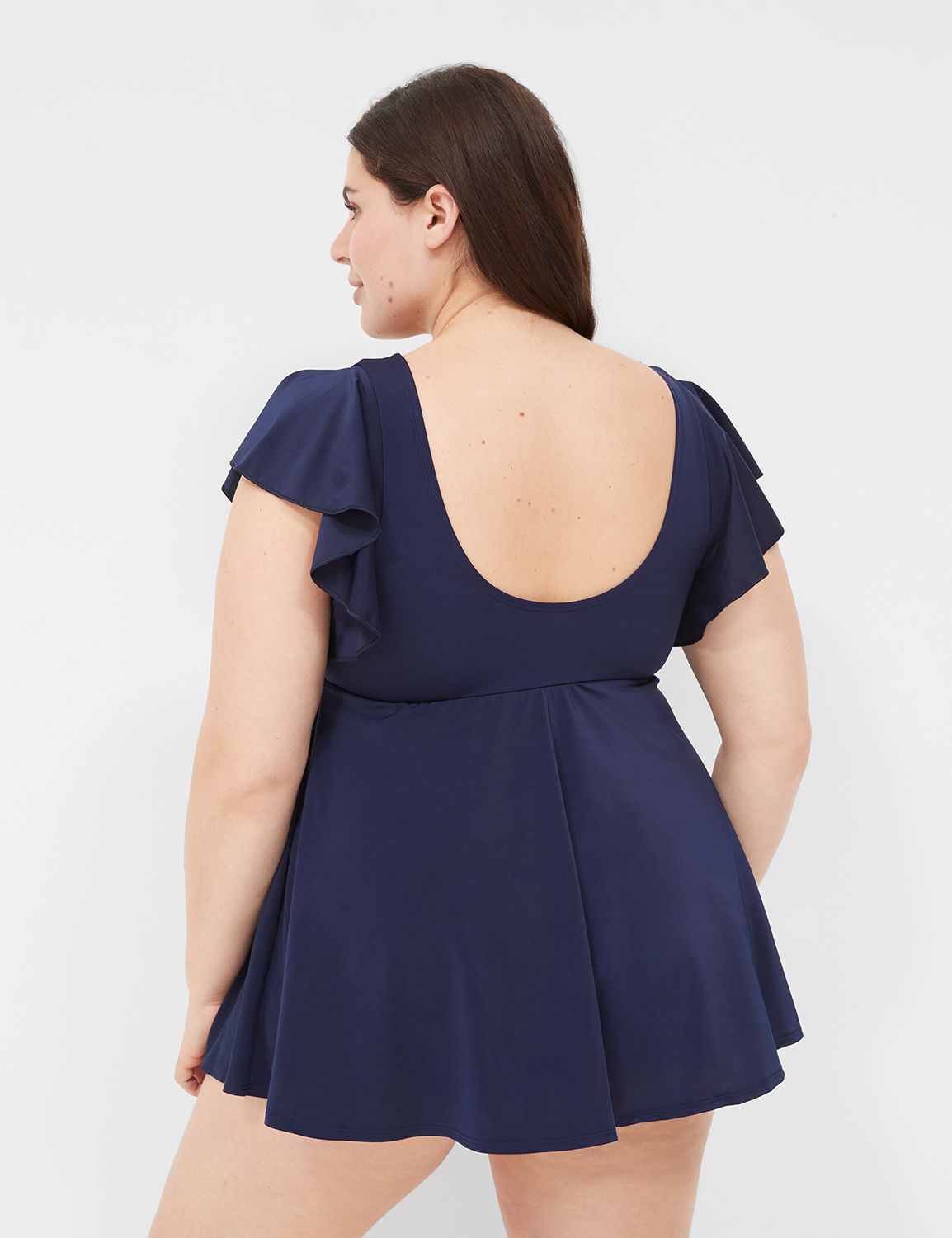 Flutter Sleeve NW Brief Swim Dress Product Image 2
