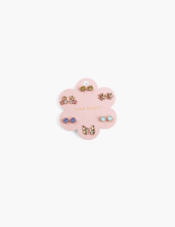 Flower Earrings - 6-Pack