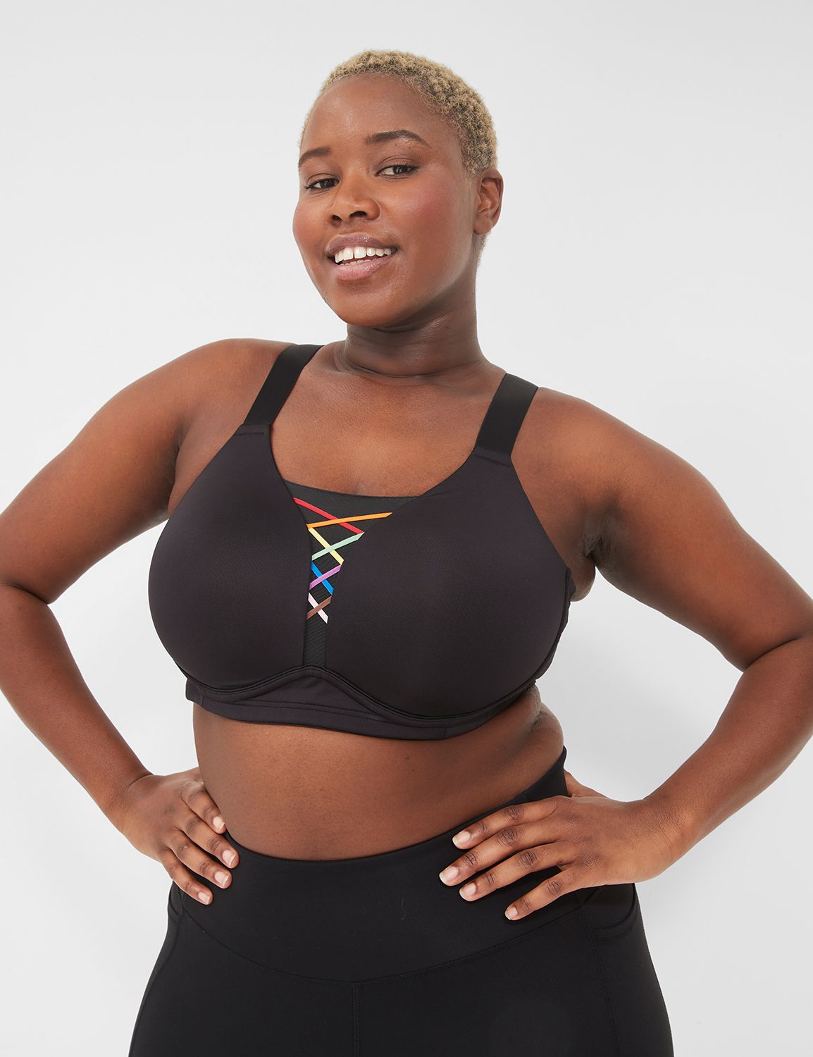 Lace Up Medium Impact NW Sports Bra LaneBryant