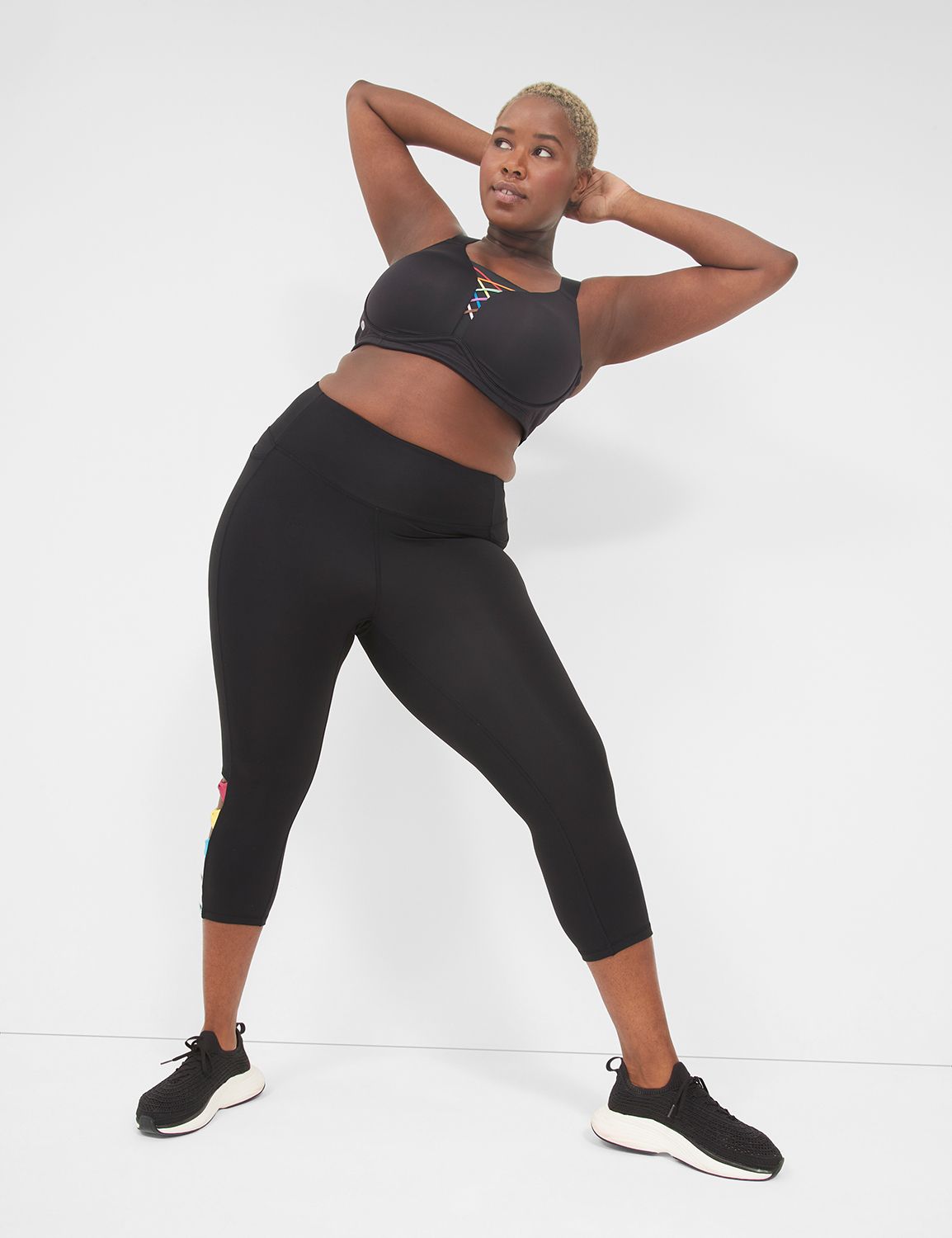 Lace Up Medium Impact NW Sports Bra Product Image 3