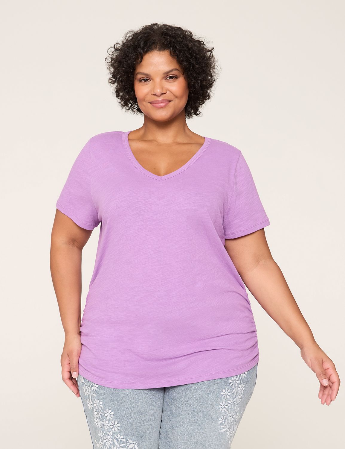 Cloud Short Sleeve V-Neck main image 1