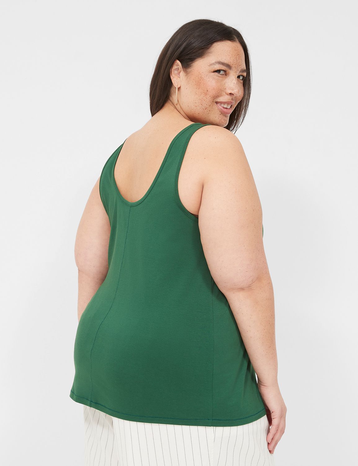 MINT BAMBOO DOUBLE SCOOP TANK main image 1
