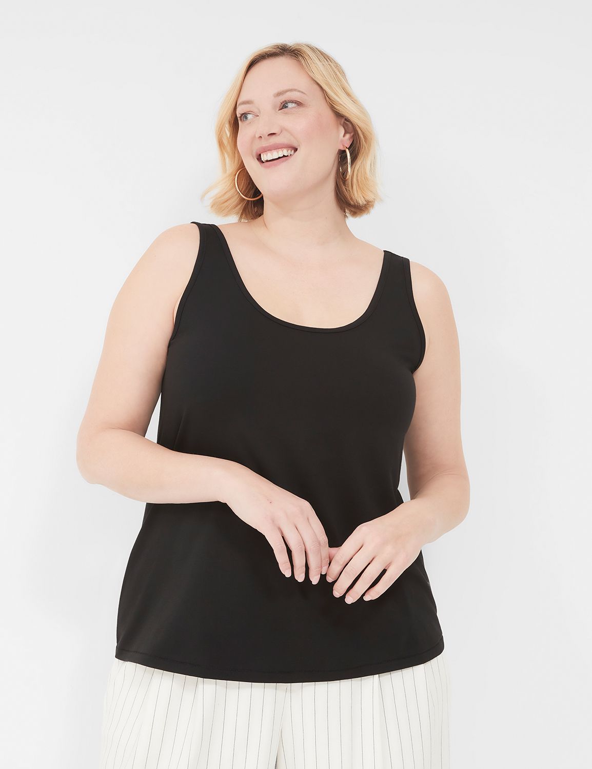 WV Sleeveless Double Scoop Tank S 1 Product Image 1