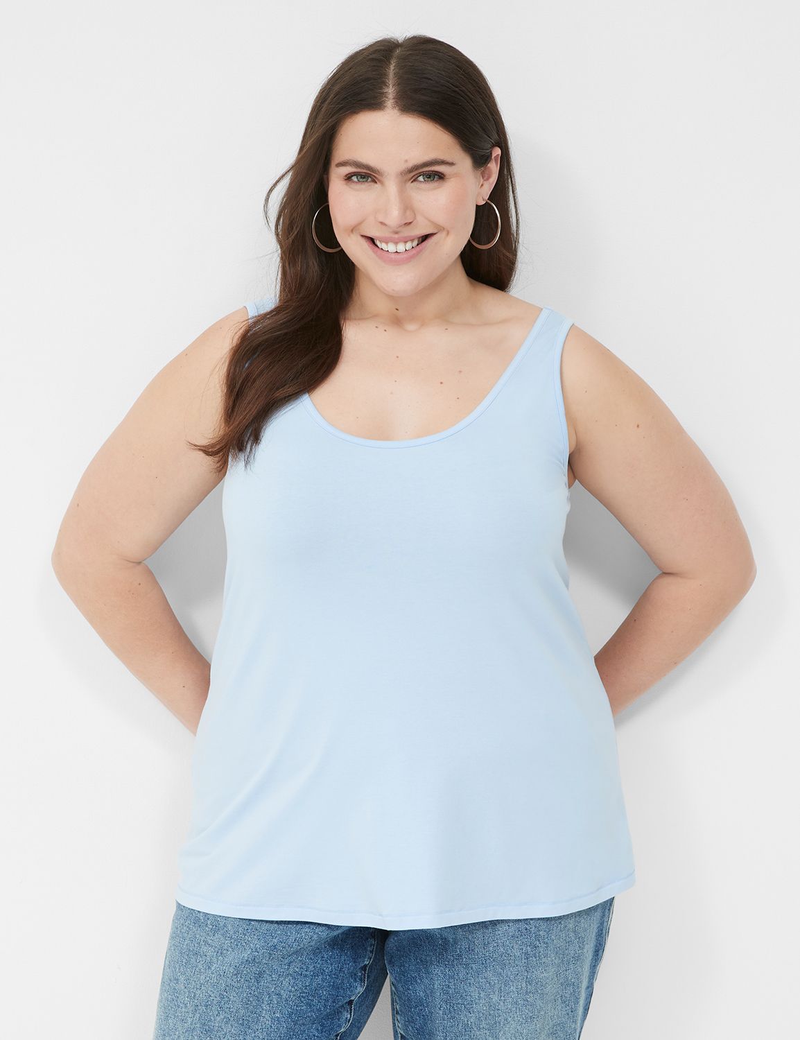 WV Sleeveless Double Scoop Tank S 1 Product Image 1