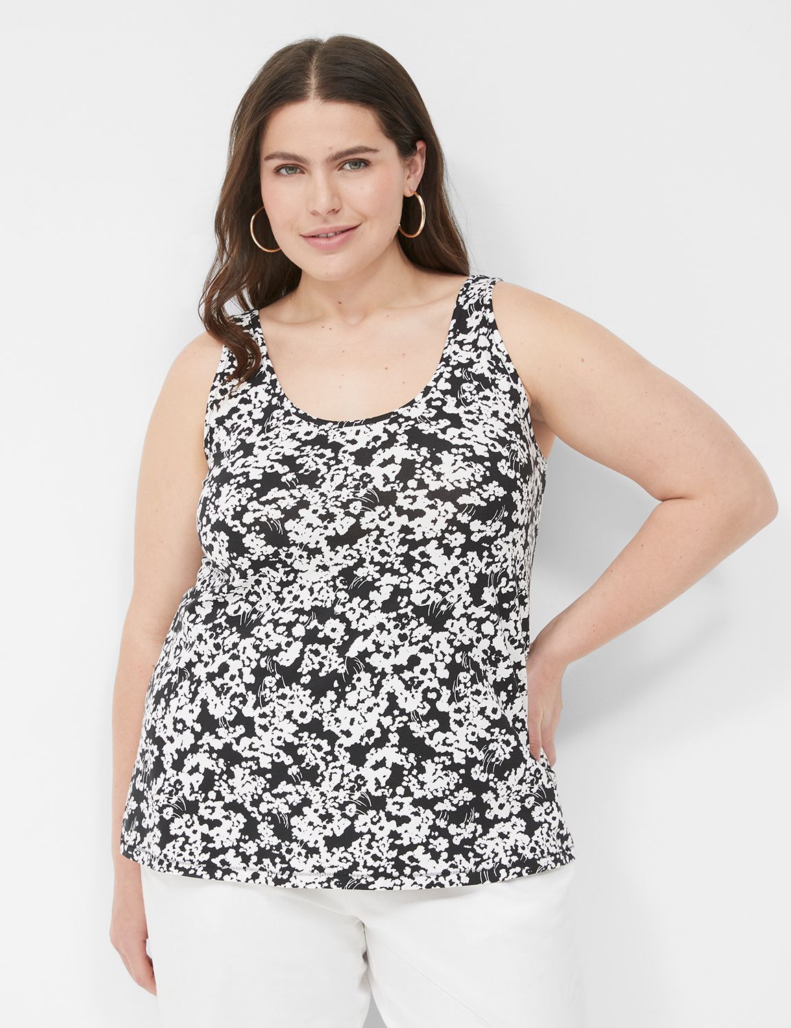 WV Sleeveless Double Scoop Tank S 1 Product Image 1