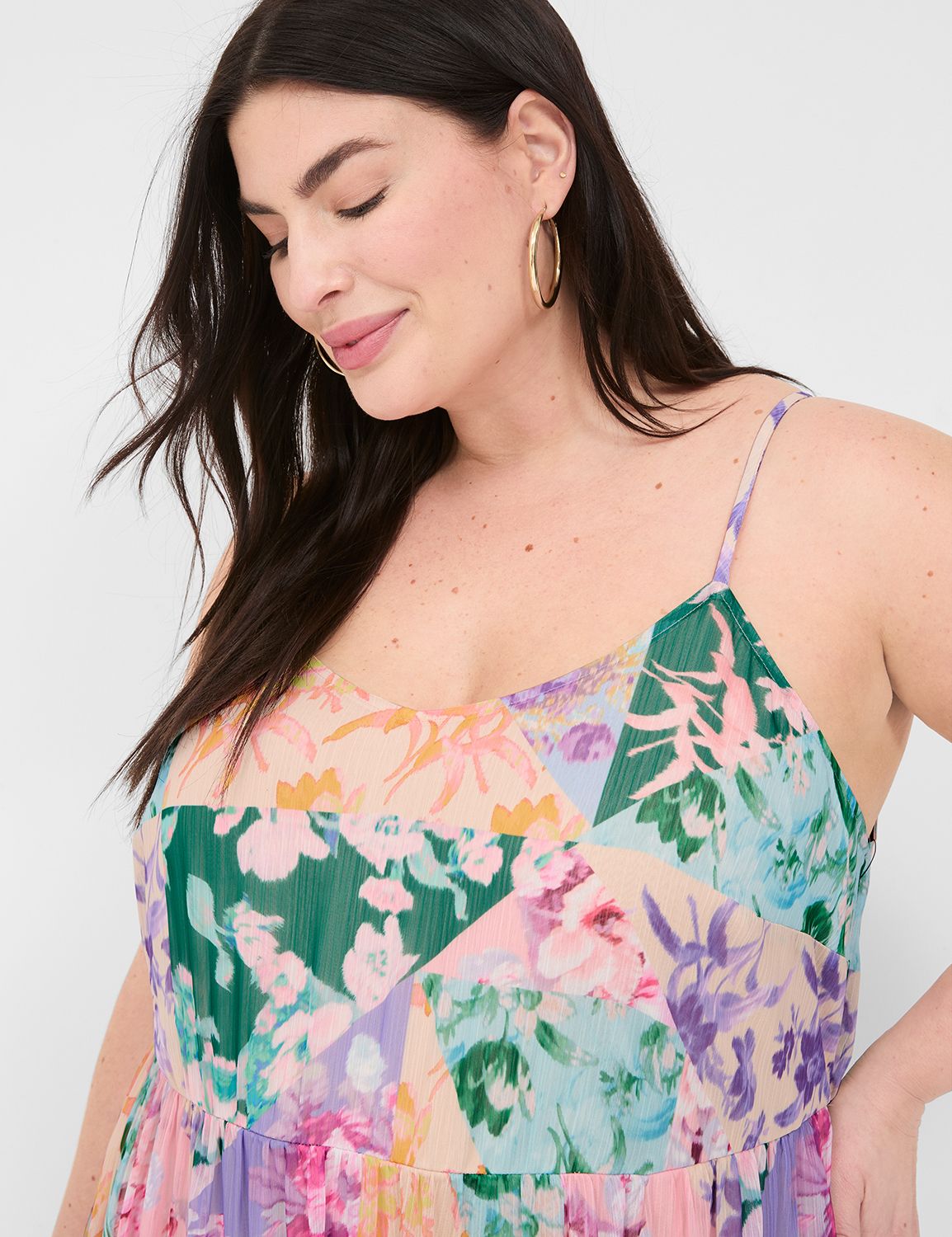 Sleeveless Narrow Strap Tiered Maxi Product Image 3
