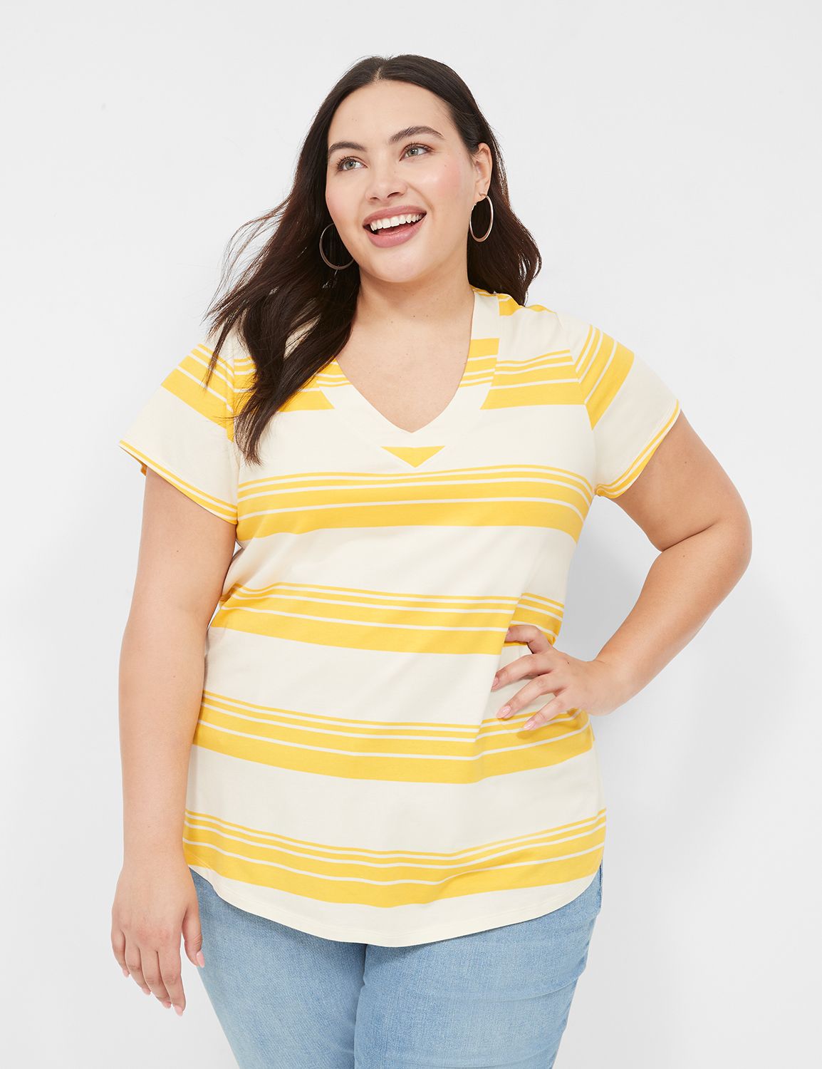 Blue & Yellow Oversize Top