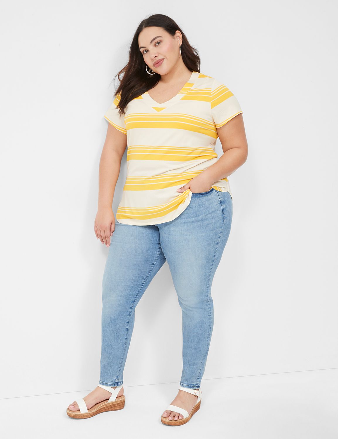 Short Sleeve V Neck main image 1