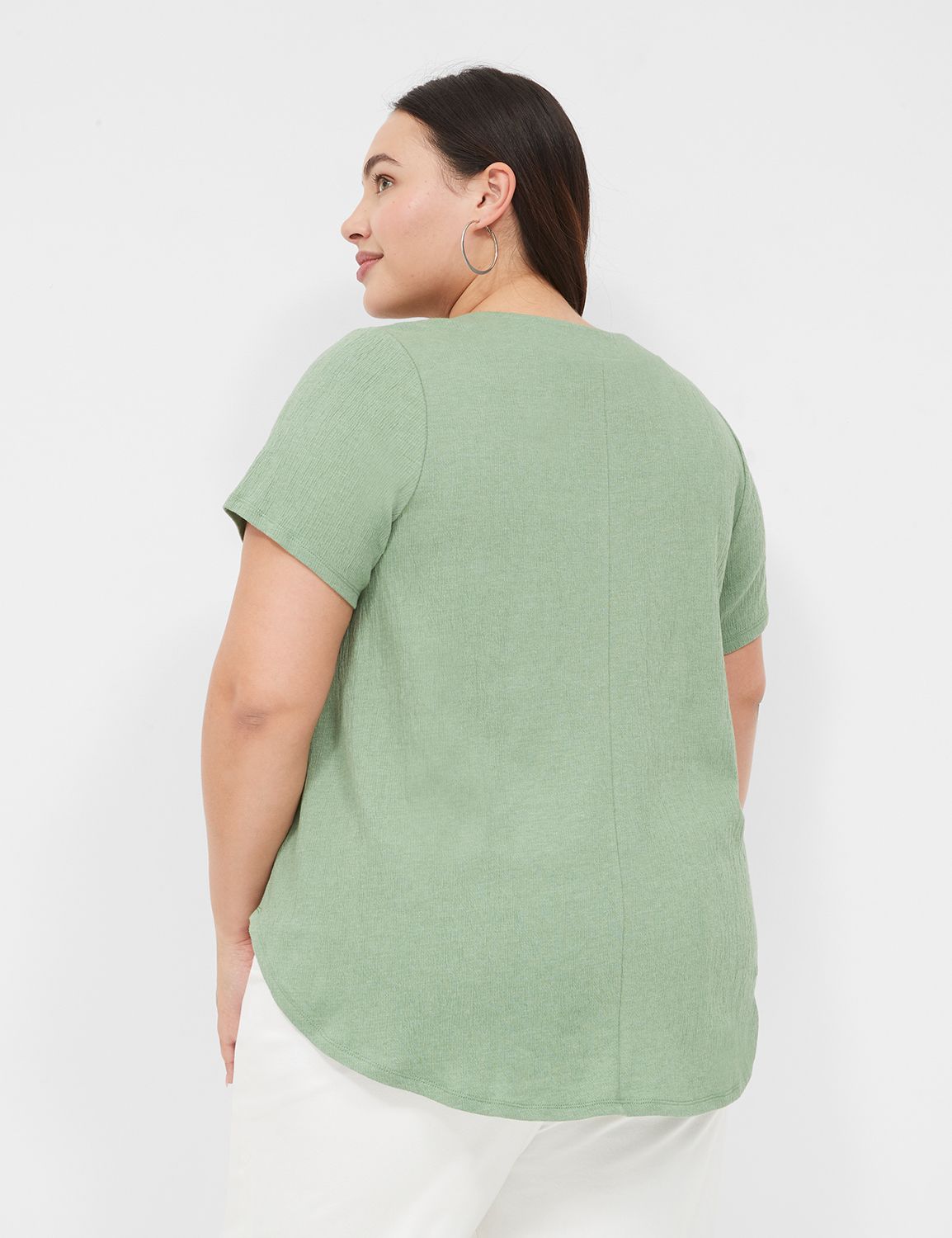 Casual Classic Short Sleeve Vneck T Product Image 2