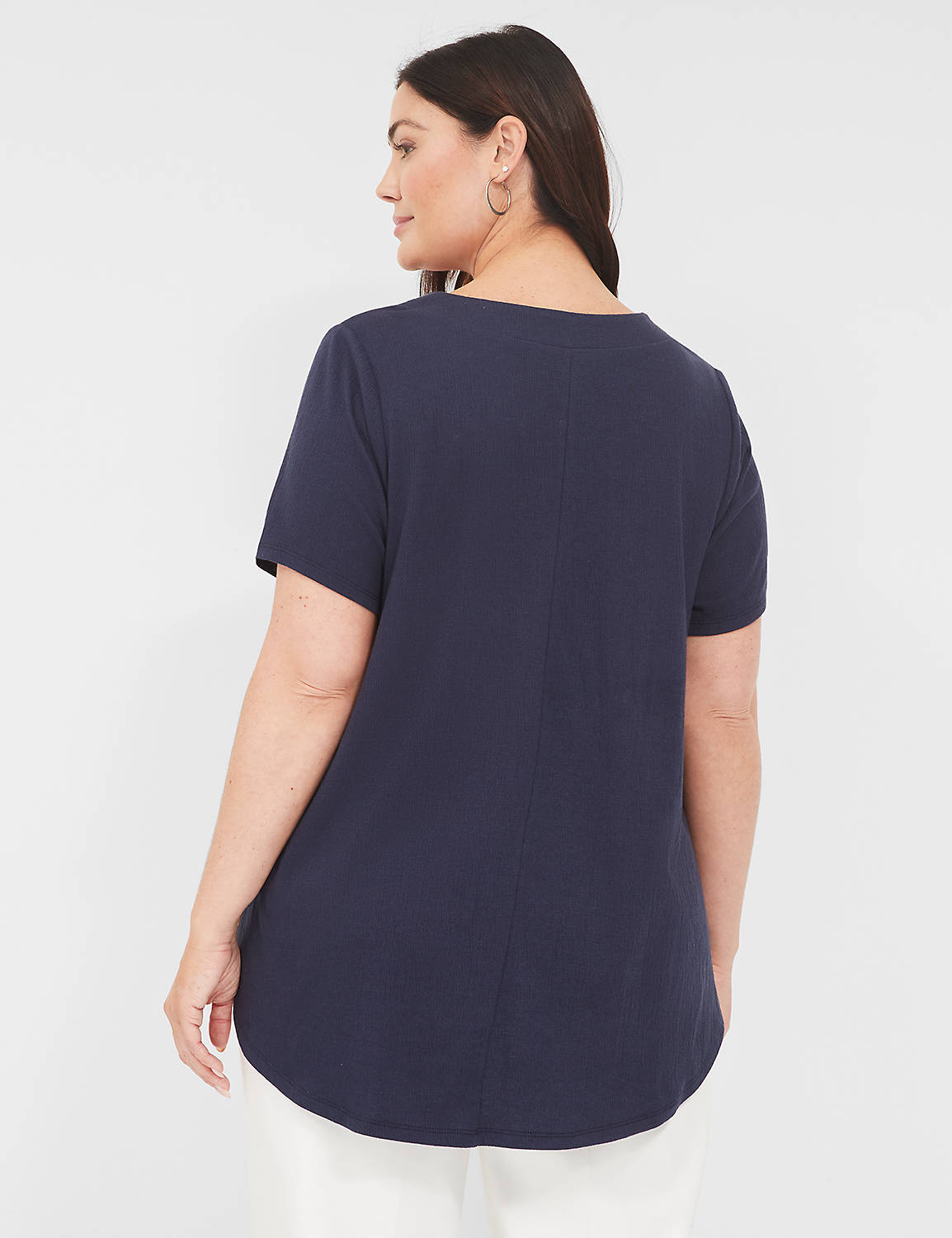 Casual Classic Short Sleeve Vneck T Product Image 2