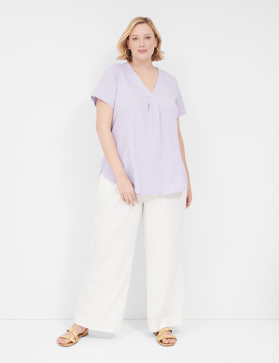 Casual Classic Short Sleeve Vneck T Product Image 3