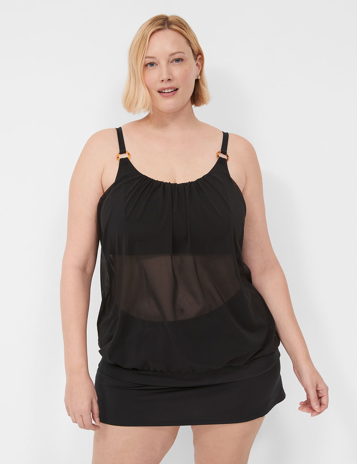 Cacique Lane Bryant No Wire Belted One Piece V-Neck Swimsuit Plus Size 32  Black - $58 New With Tags - From Regina