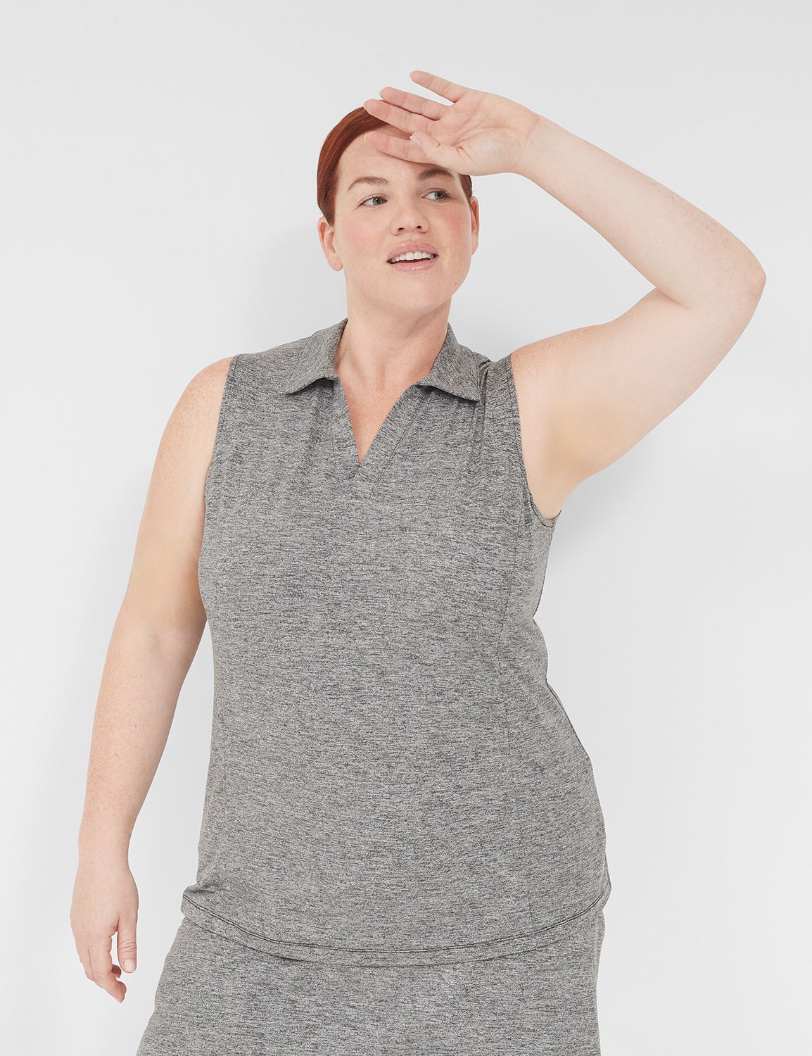 LIVI V-Neck Recycled LIVI Soft Polo Tank