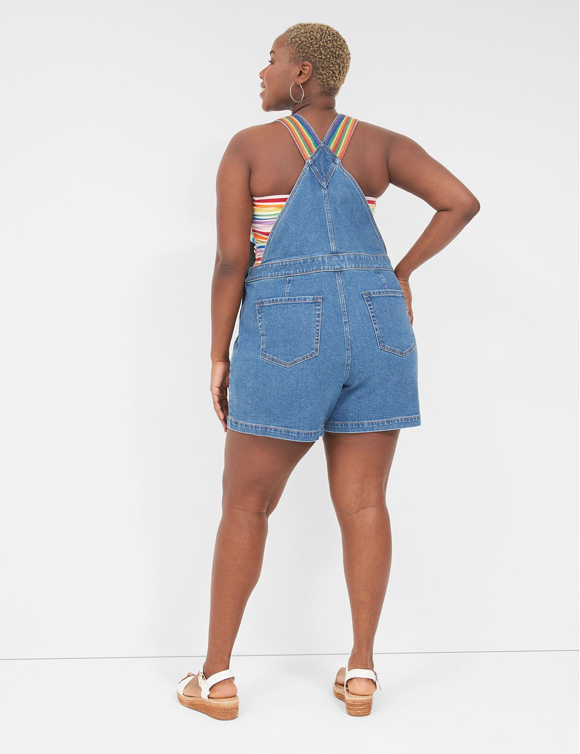 Pride Boyfriend Short Denim Overall