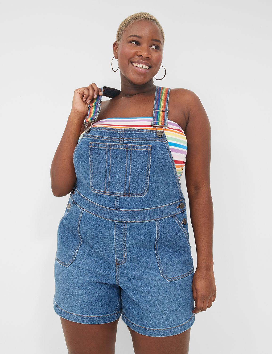 Boyfriend jean fashion overalls