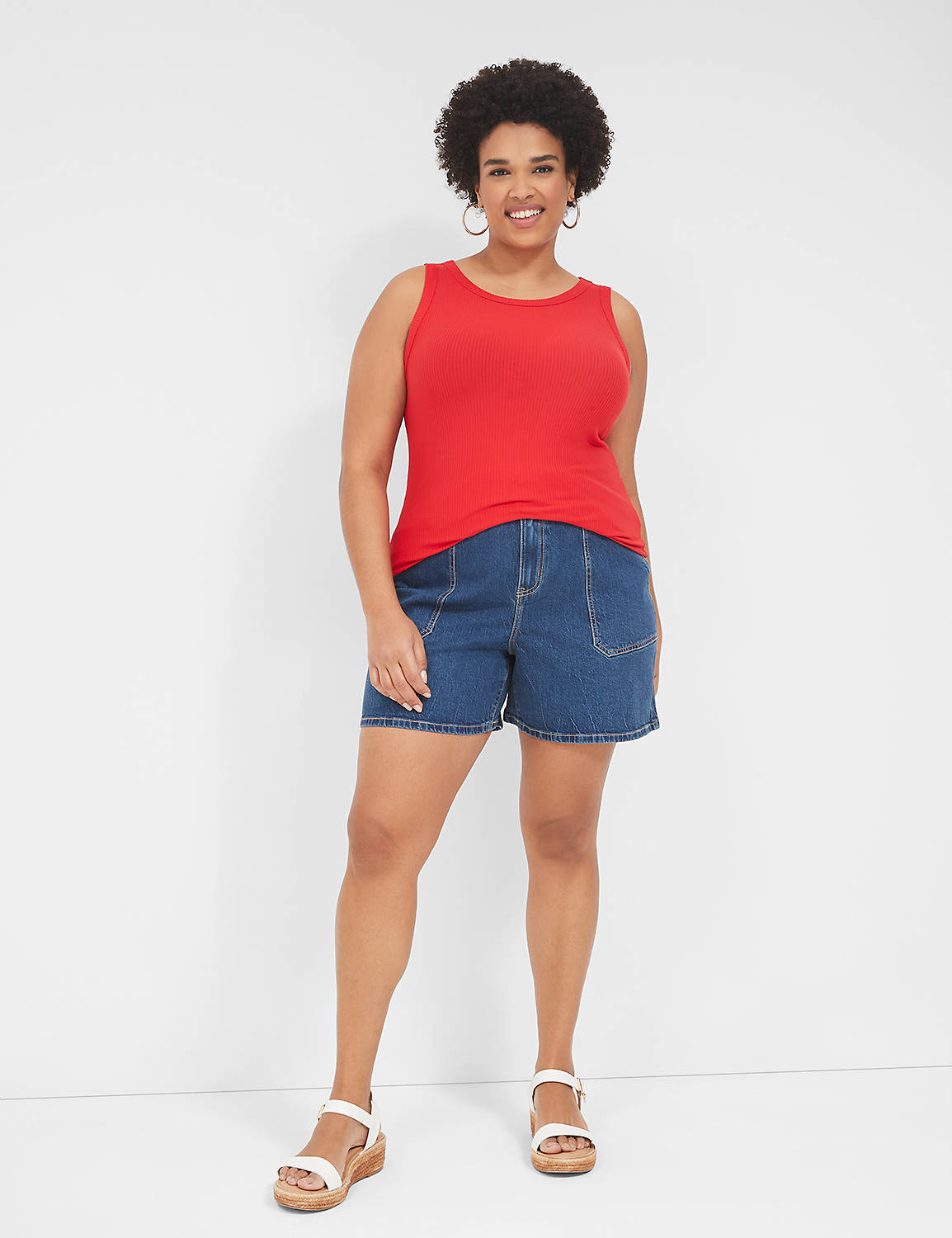 *HIGH RISE BELTED UTILITY SHORT - L Product Image 3