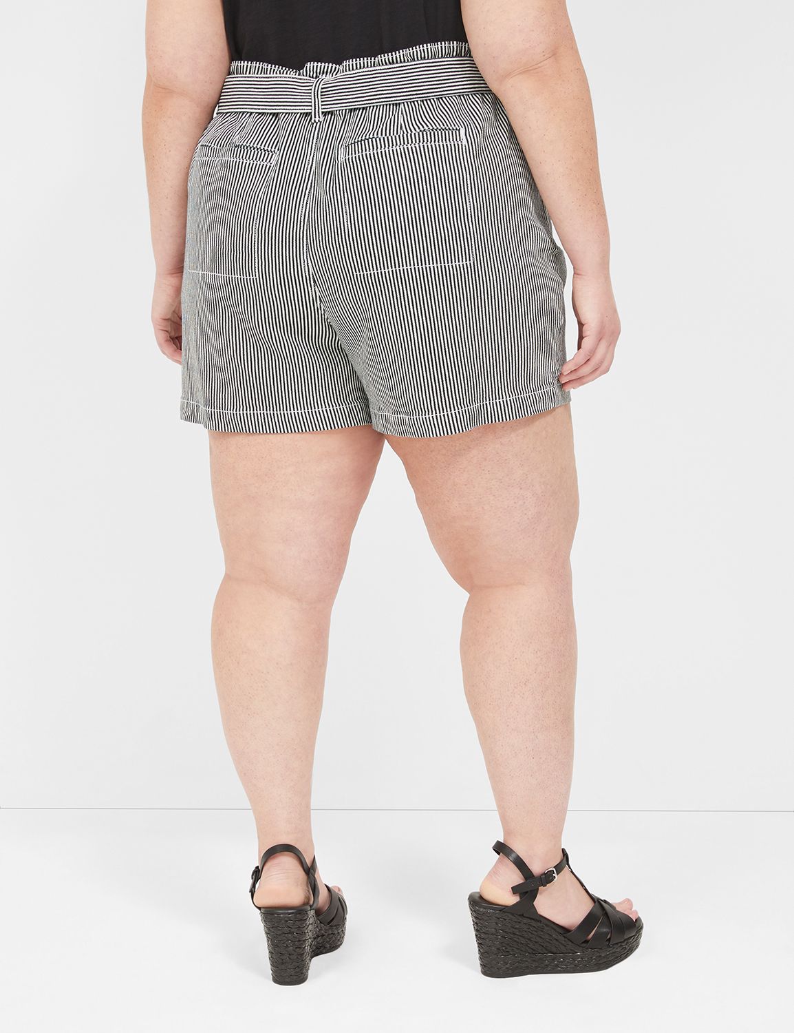 Pull-On Fit High-Rise Jean Short