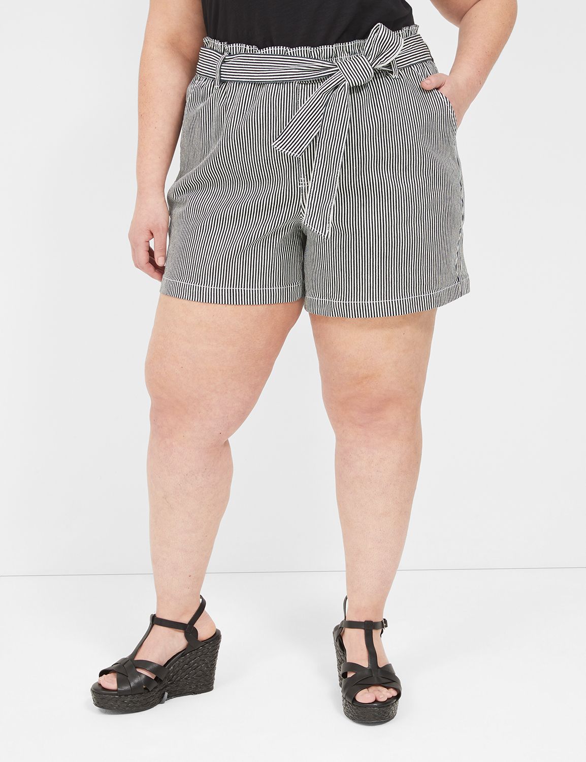 *HIGH RISE BELTED BERMUDA SHORT - B Product Image 6