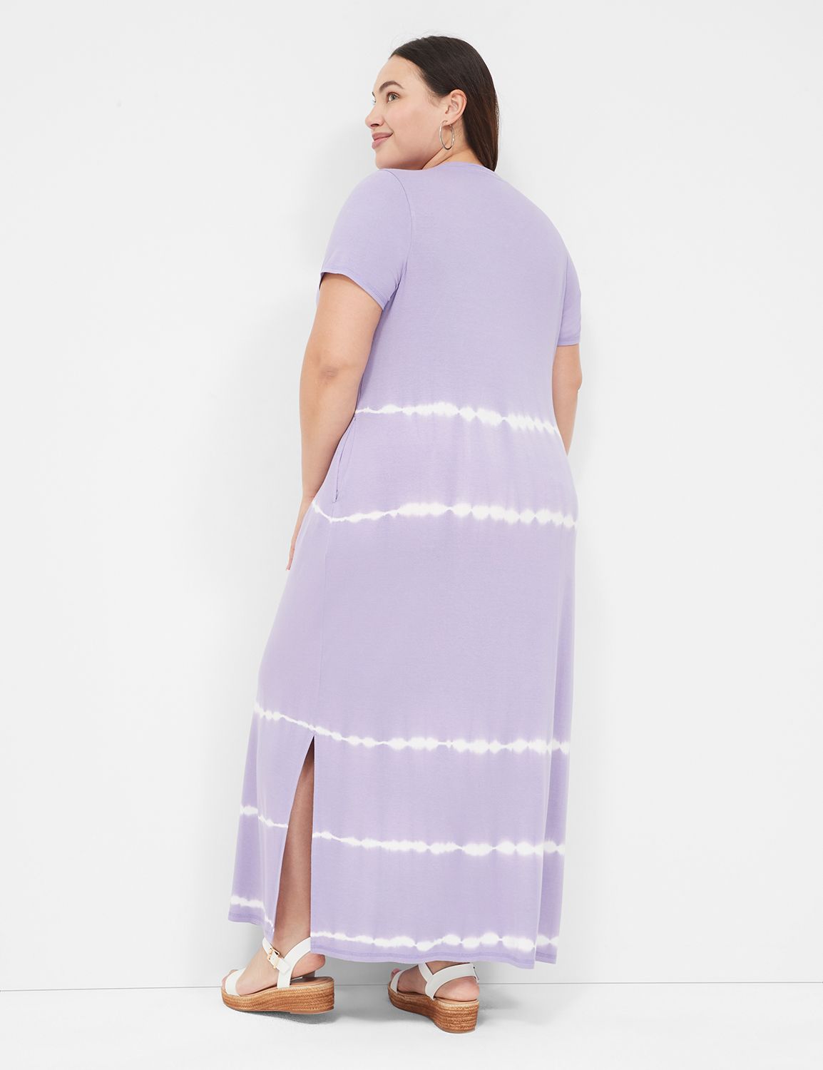 Short Sleeve Side Slits Sheath Maxi Product Image 2