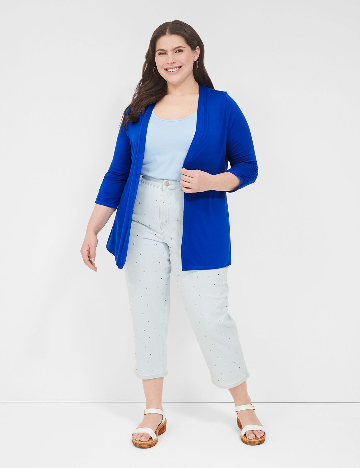 *BOYFRIEND CAPRI -  FADED WASH W EM Product Image 3
